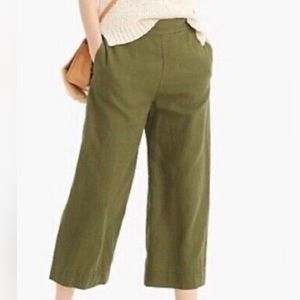 J Crew Point Sur Linen Pull On Pants